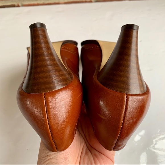 Socialites vintage leather heeled pump - Picture 5 of 8